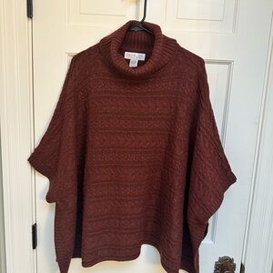 Rachel Zoe Women's Maroon Cowl Neck Sweater